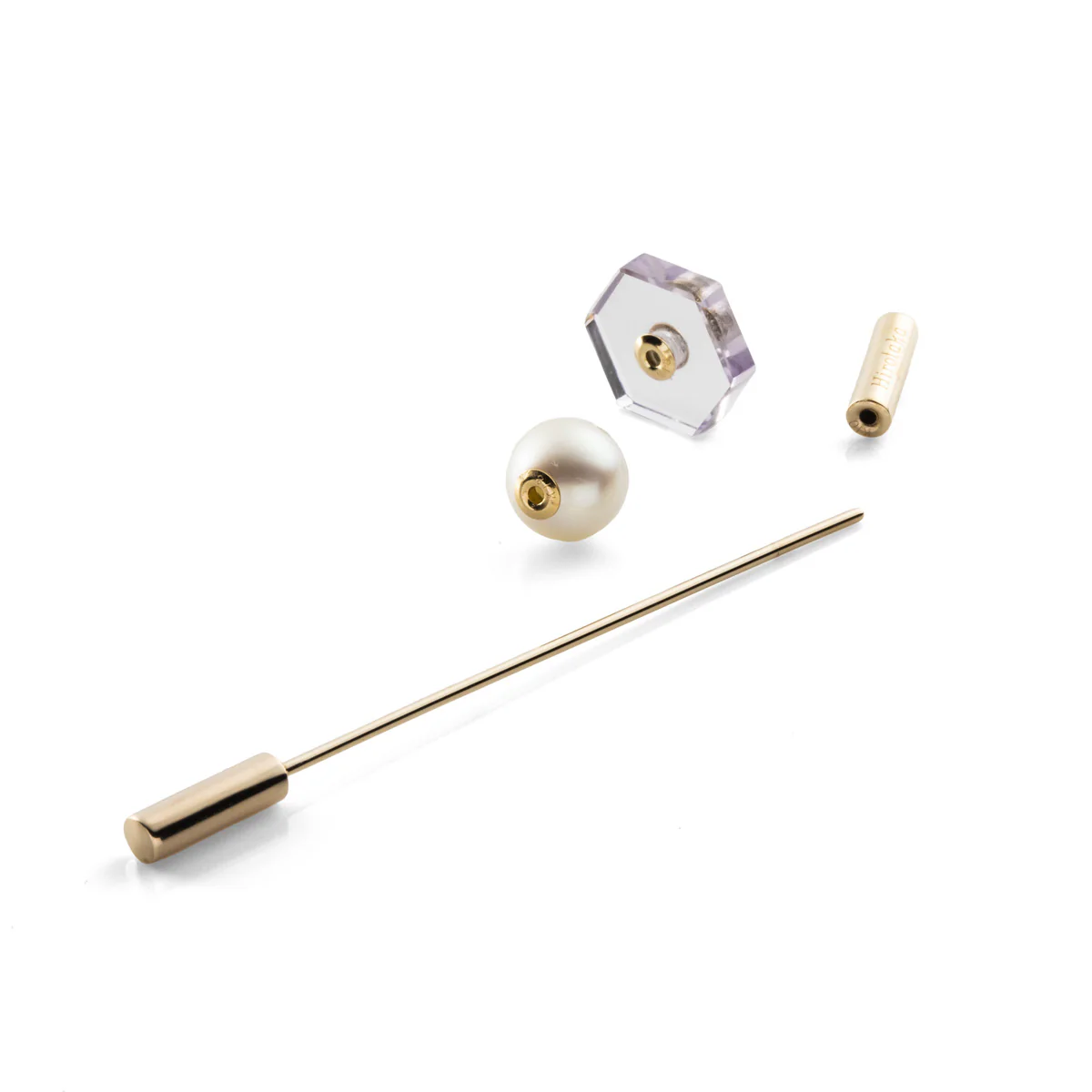 SPEAR Earring, Akoya Pearl & Amethyst - Image 4