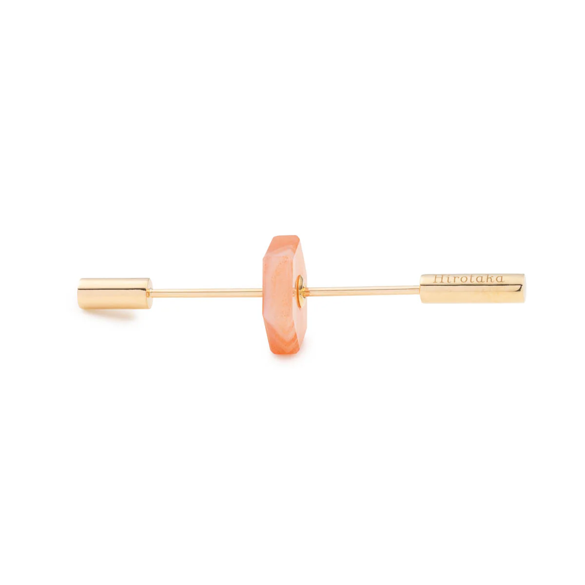 Short SPEAR Earring, Pink Agate - Image 3