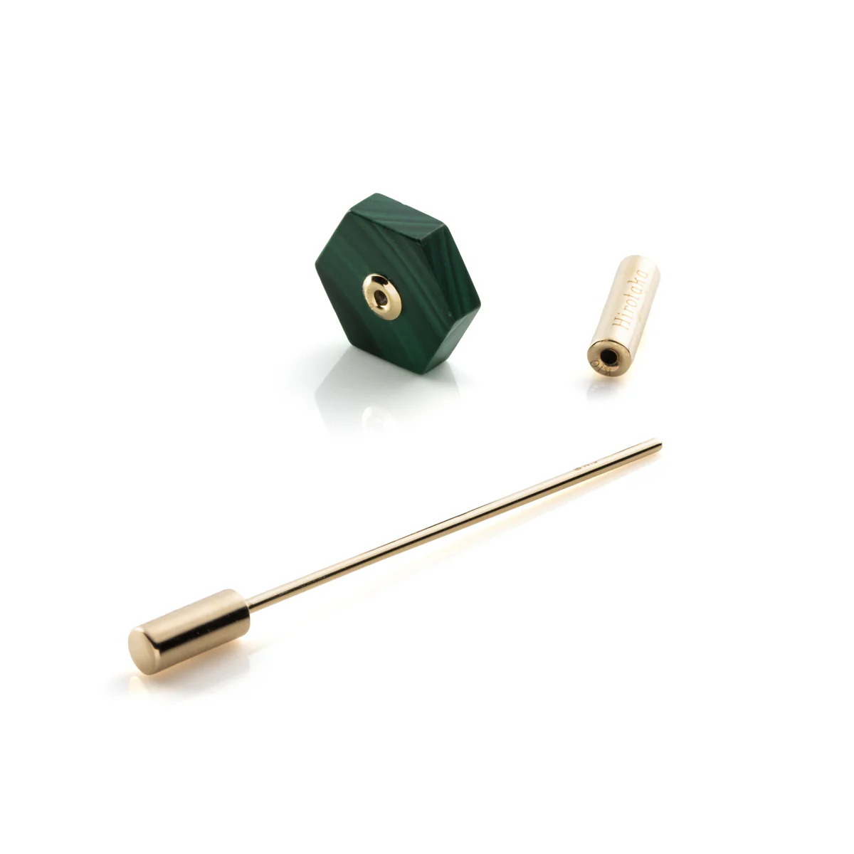 Short SPEAR Earring, Malachite - Image 4