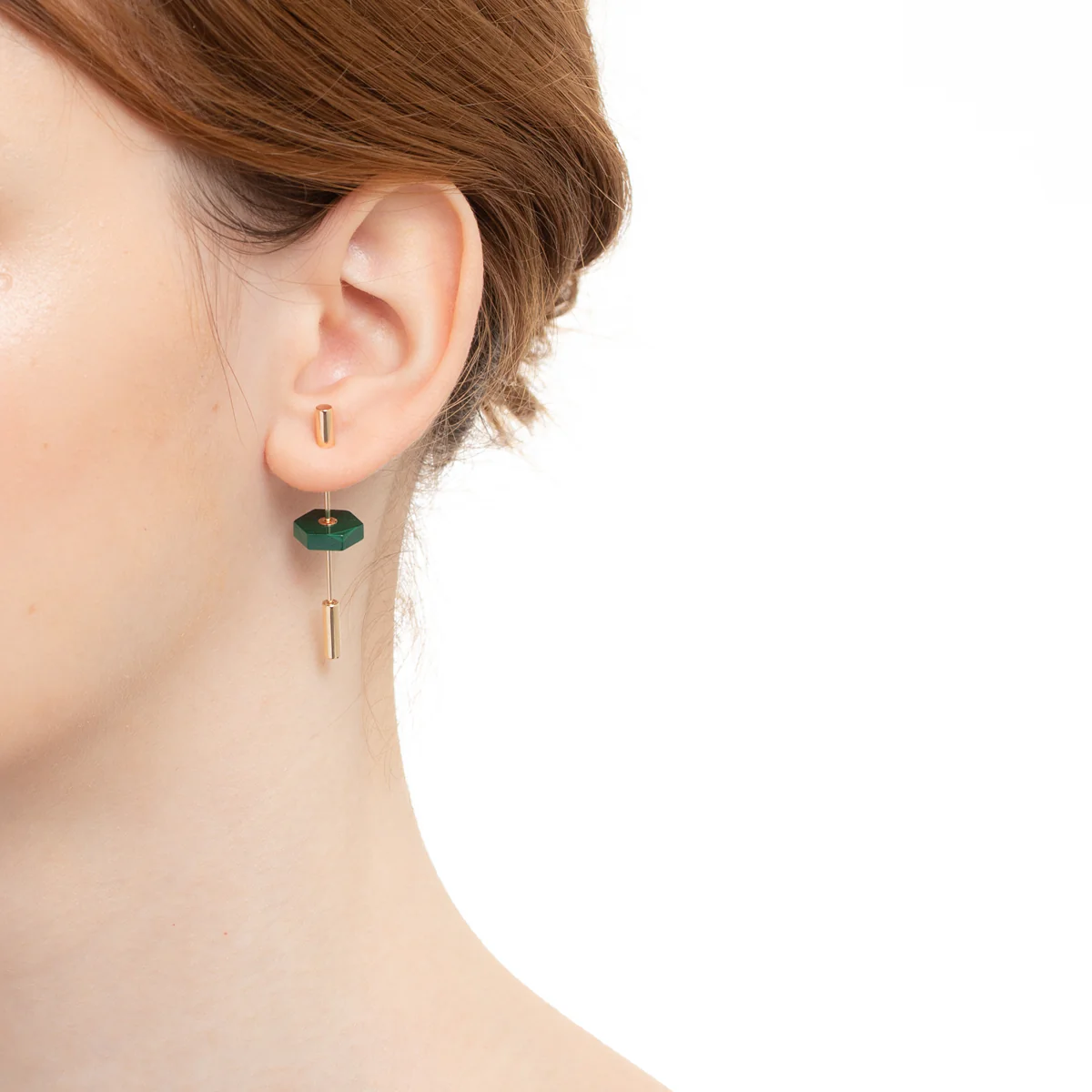 Short SPEAR Earring, Malachite - Image 5