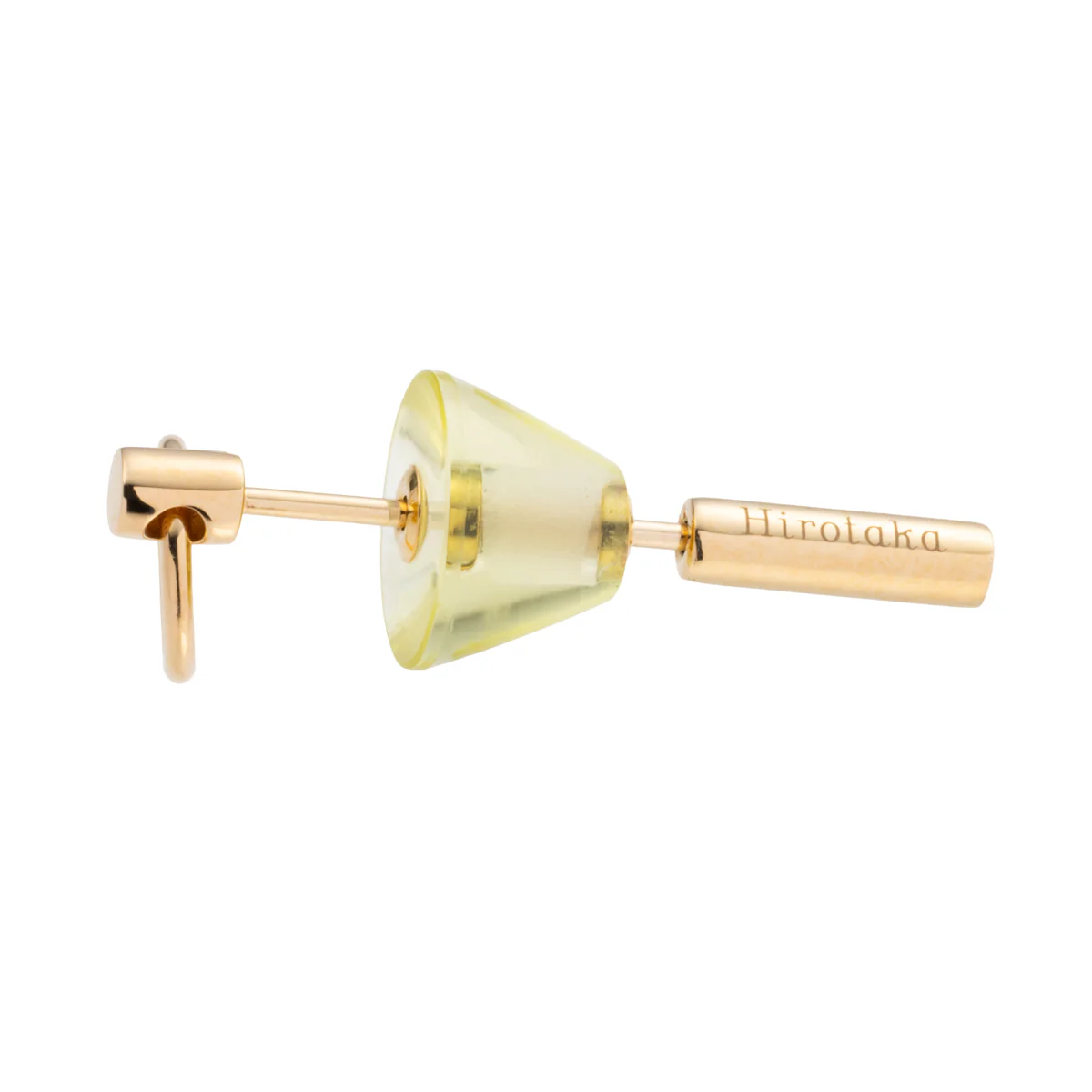 SPEAR Door Knocker Earring Small size, Lemon Quartz - Image 3