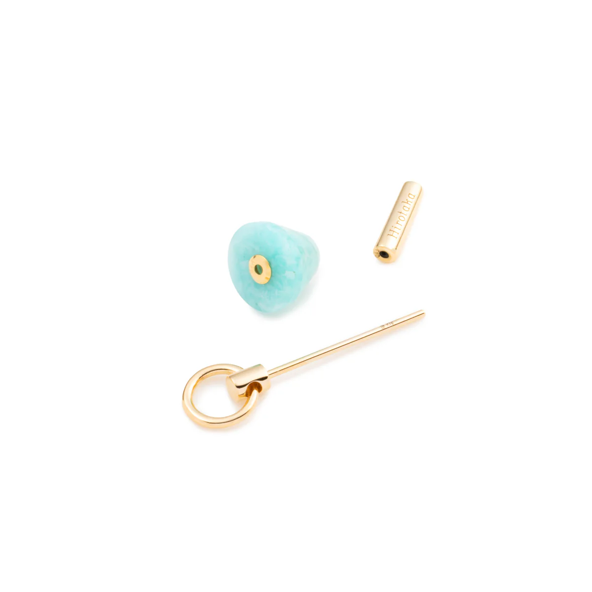 SPEAR Door Knocker Earring Small size, Amazonite - Image 4