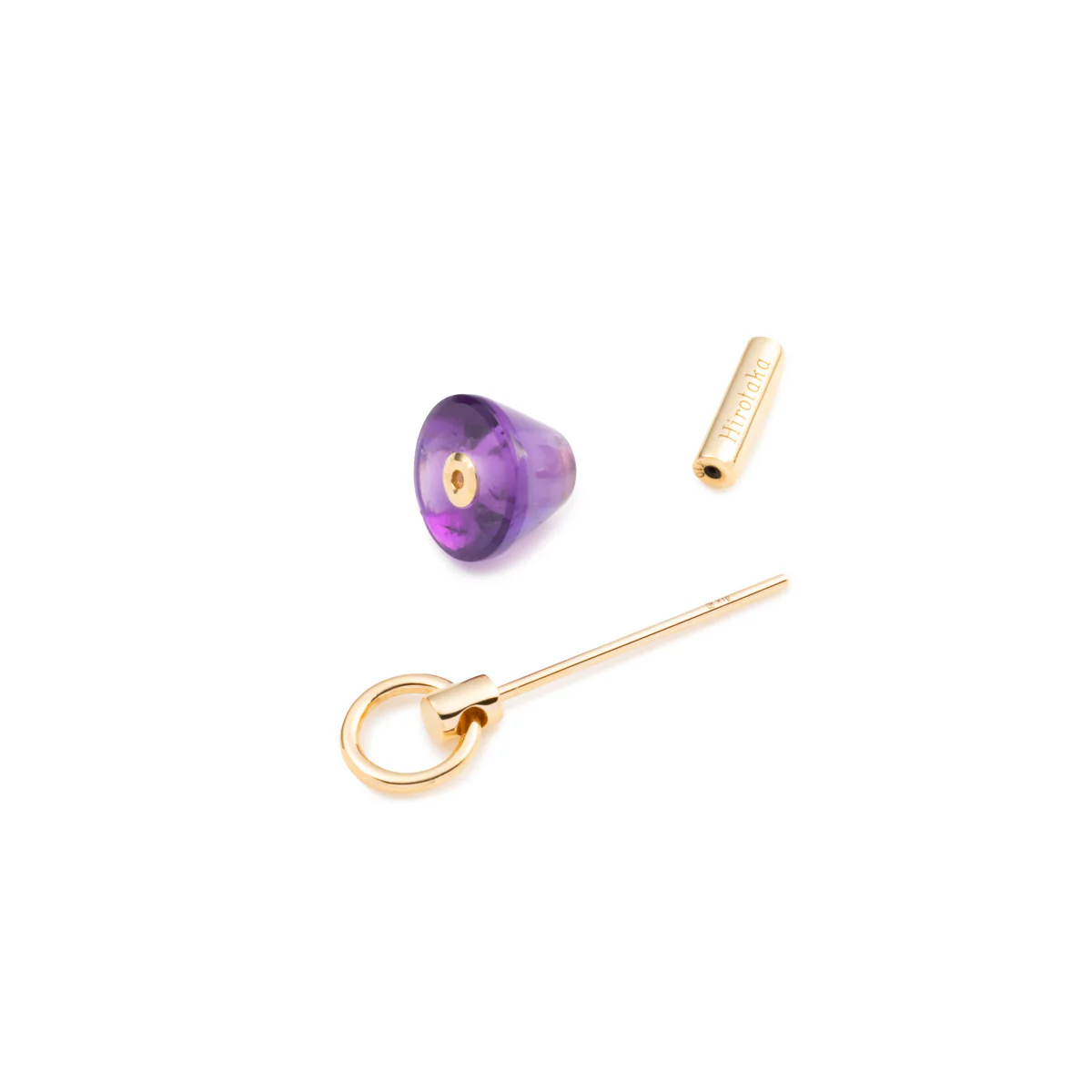 SPEAR Door Knocker Earring Small size, Amethyst - Image 4