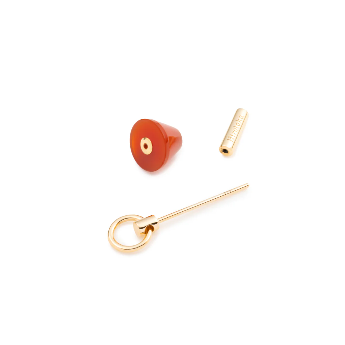 SPEAR Door Knocker Earring Small size, Carnelian - Image 5