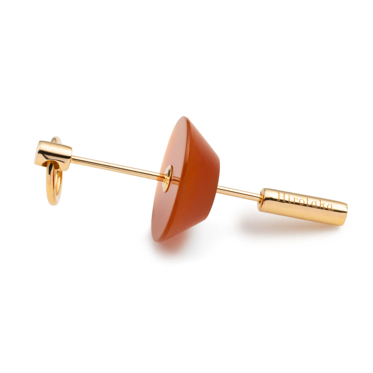SPEAR Door Knocker Earring Medium size, Carnelian - Image 3