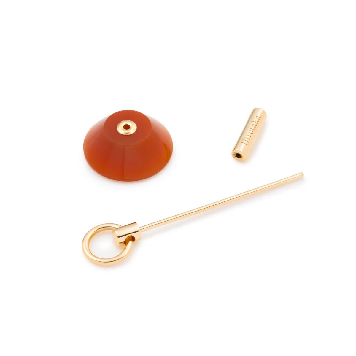 SPEAR Door Knocker Earring Medium size, Carnelian - Image 4