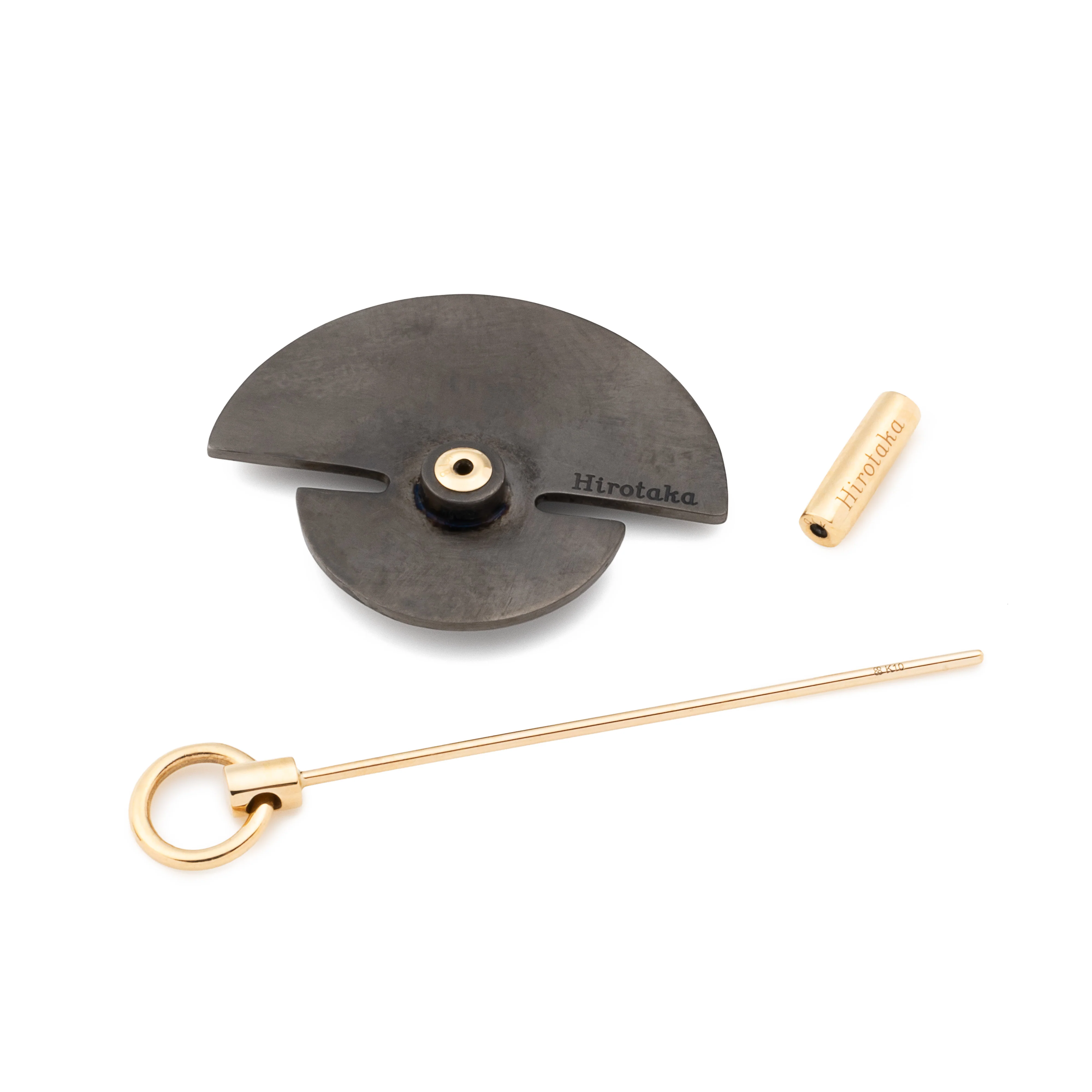 SPEAR Door Knocker Earring Large size, Black Bird Disk - Image 6