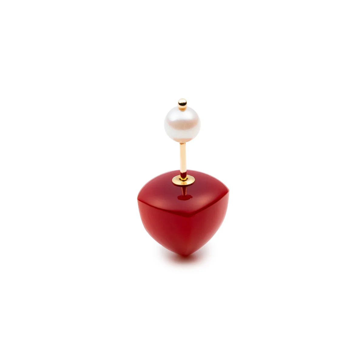 BIRD OF PARADISE Micro Spear  Akoya Pearl Earring - Image 3