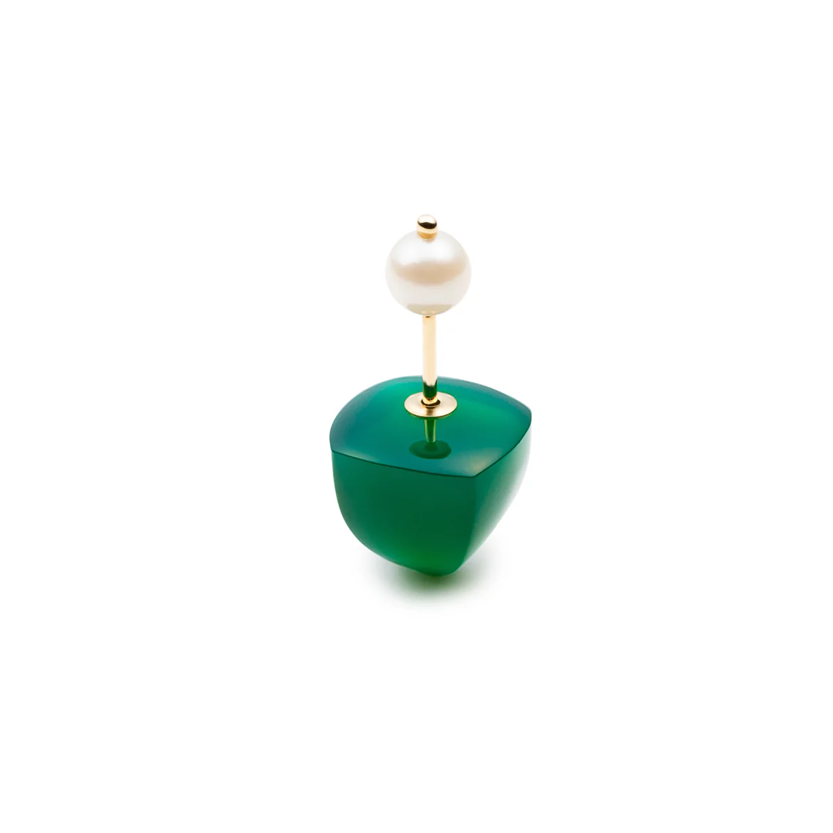 BIRD OF PARADISE Micro Spear  Akoya Pearl Earring - Image 4