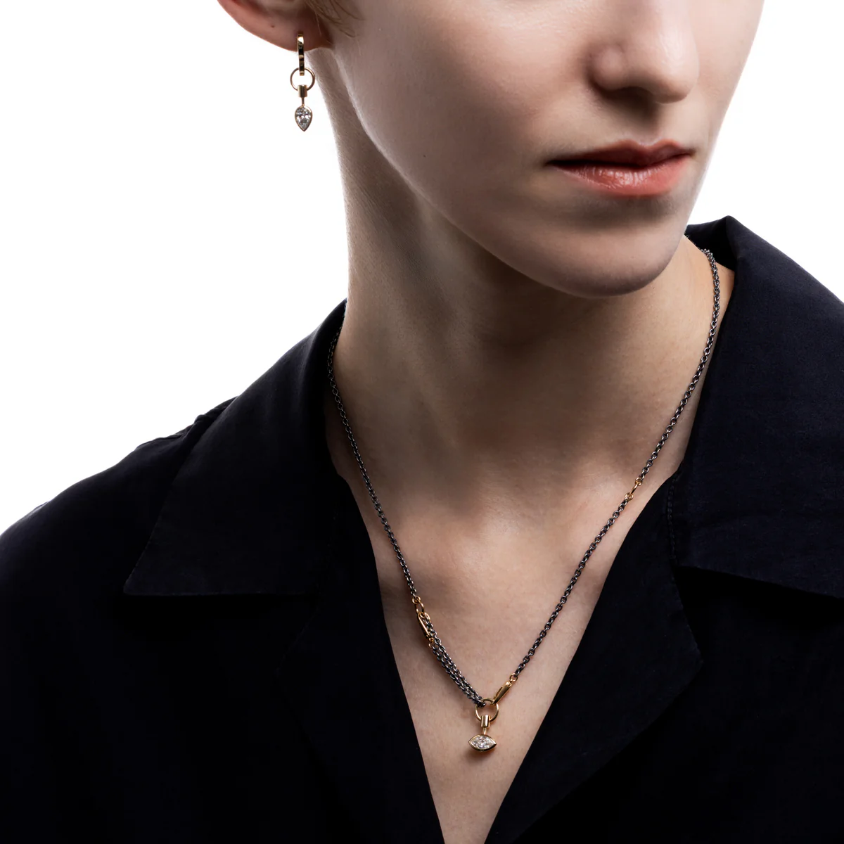 L.a.brown HYPNOTIC Lab Grown Diamond Pendulum Earring - Image 2