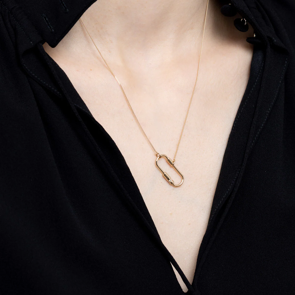 MIRÓ Diamond Cylinder Necklace - Image 2