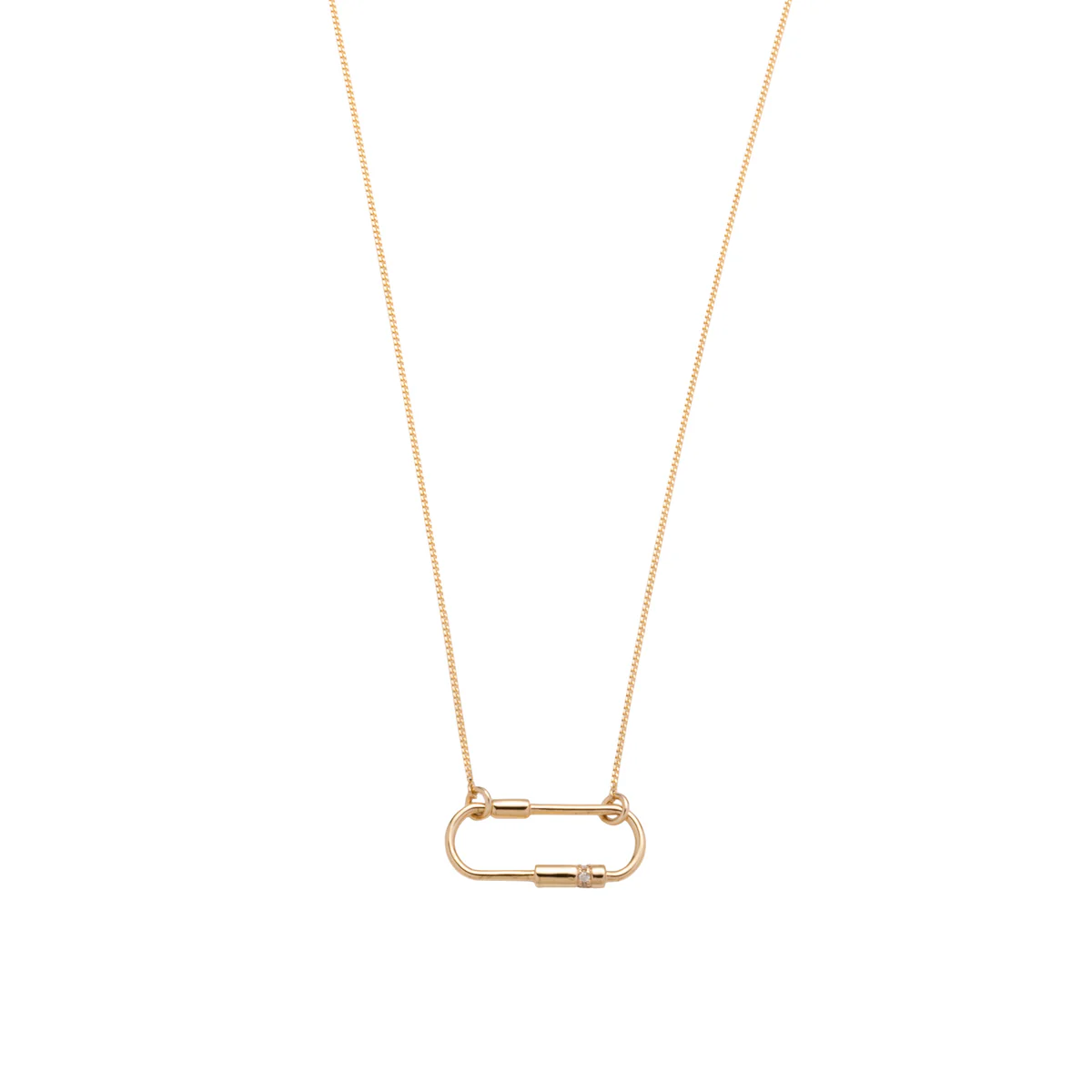 MIRÓ Diamond Cylinder Necklace - Image 3