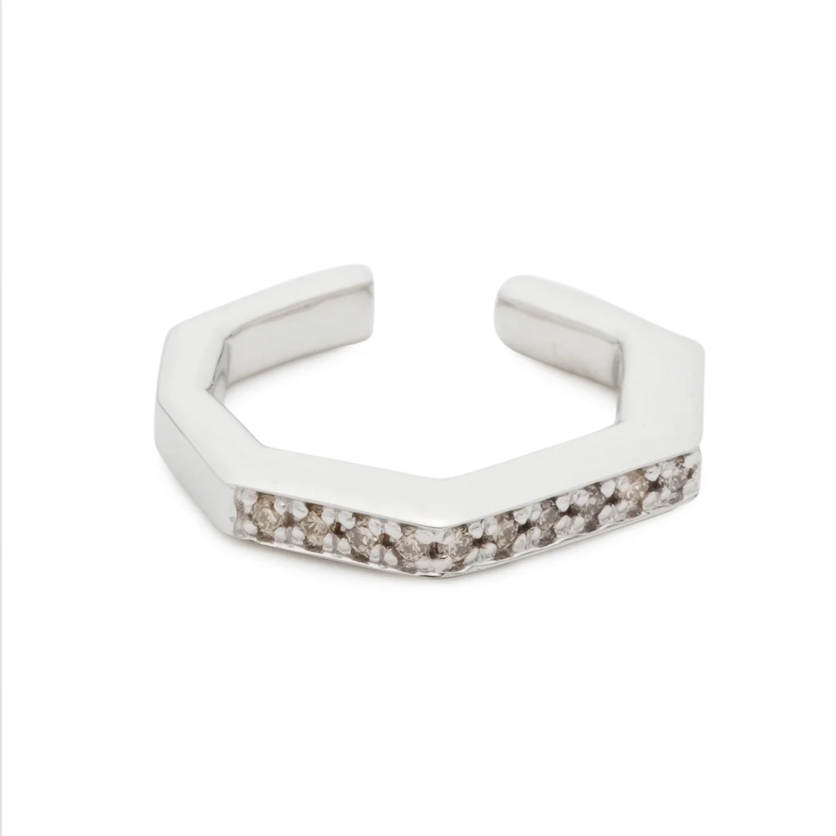 MANHATTAN Octagon Diamond Ear Cuff Small size - Image 3