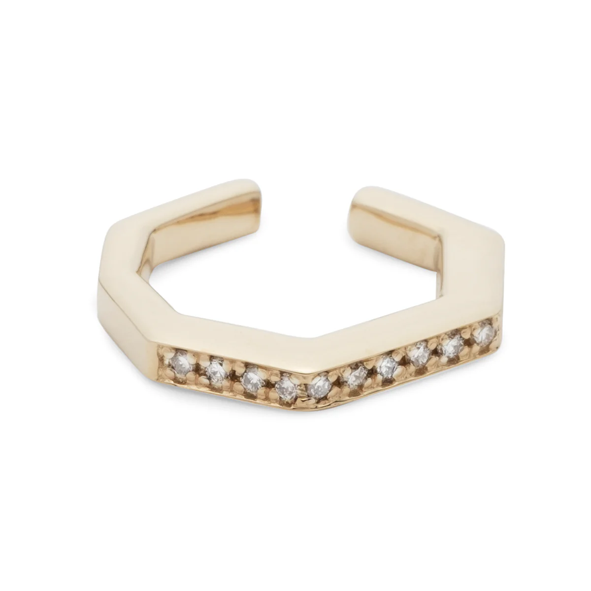 MANHATTAN Octagon Diamond Ear Cuff Small size - Image 3