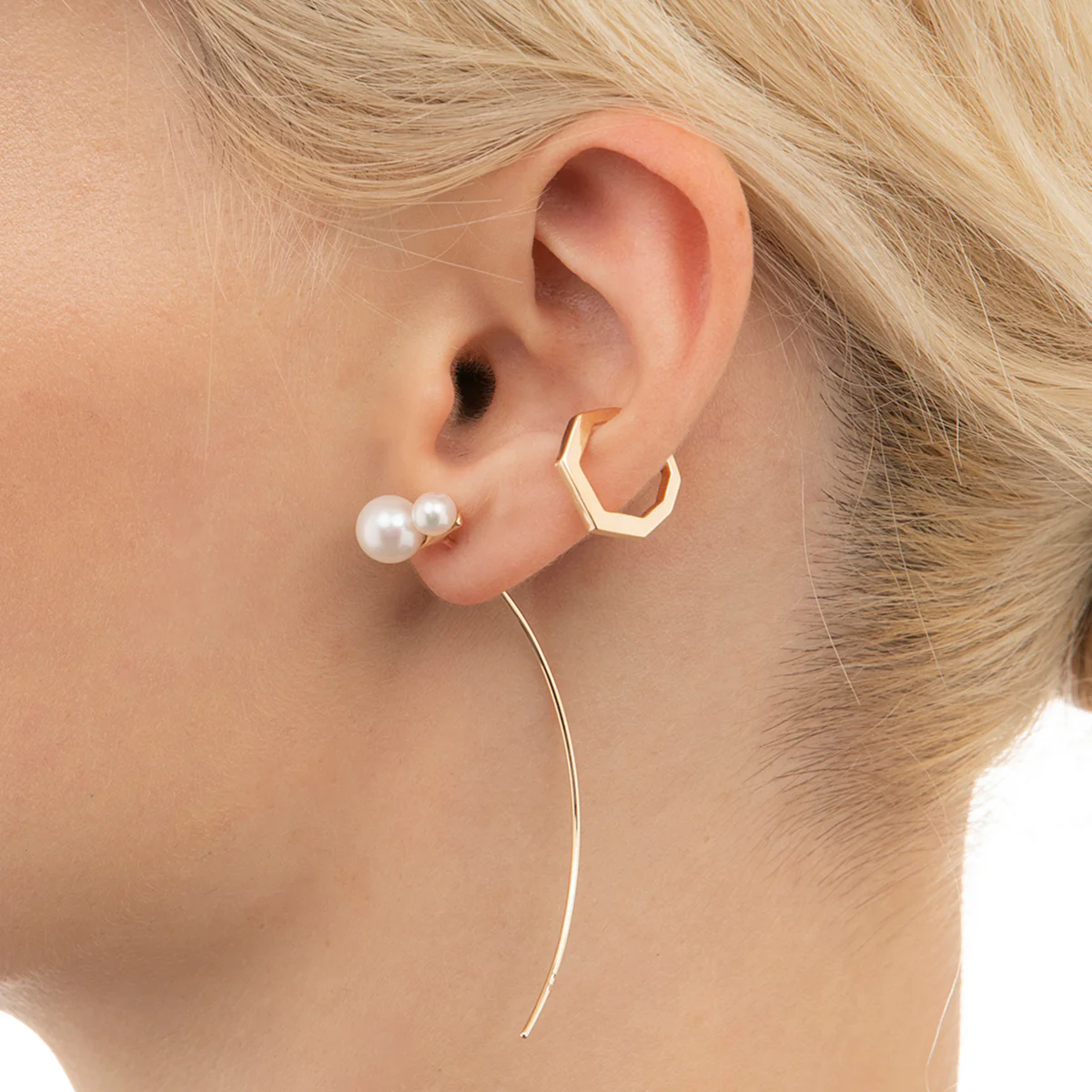 MANHATTAN Octagon Ear Cuff Small size - Image 6