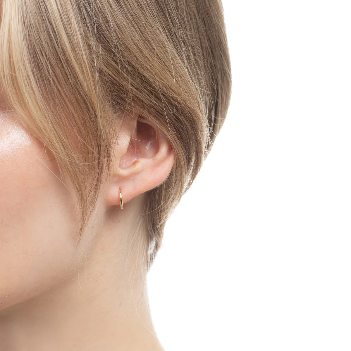 18K MANHATTAN Hoop Earring Small size - Image 5