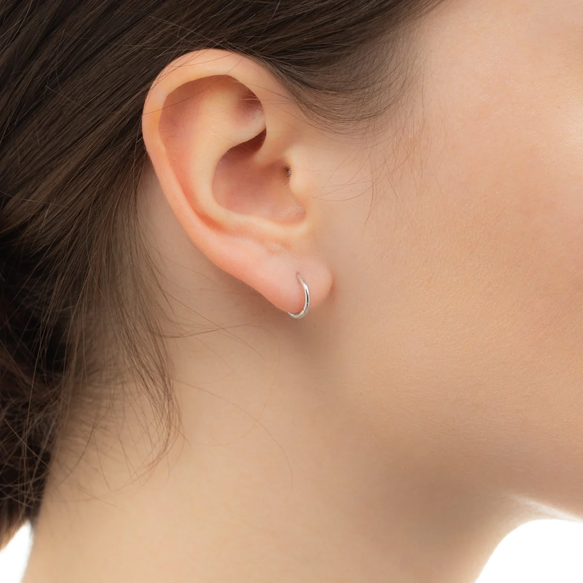 18K MANHATTAN Hoop Earring Small size - Image 2