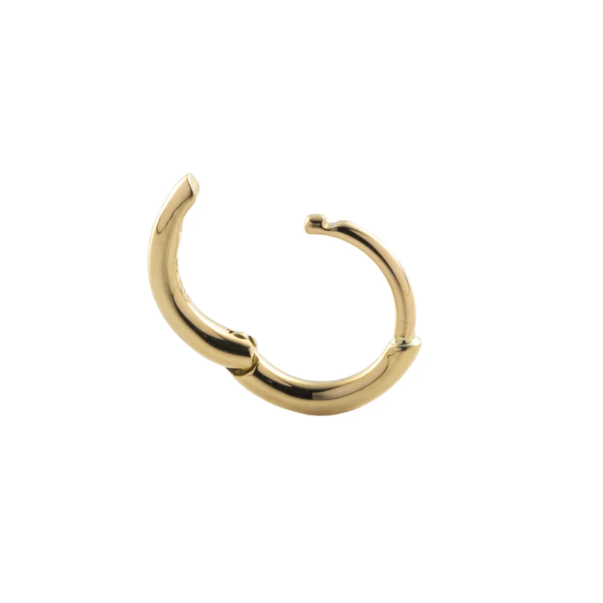 18K MANHATTAN Hoop Earring Extra Small size - Image 4
