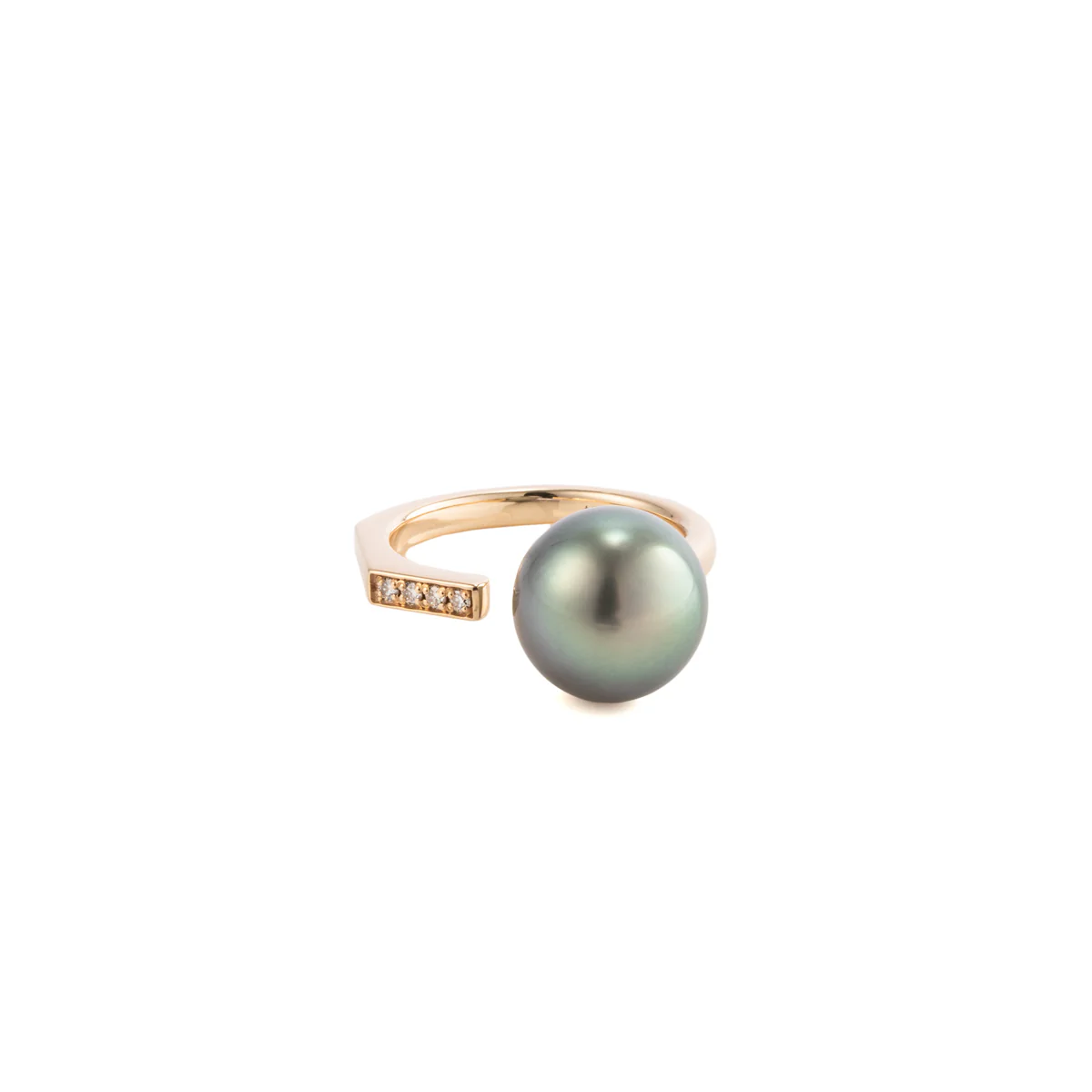 MANHATTAN Tahiti Pearl Diamond Cuff Ring - Image 3