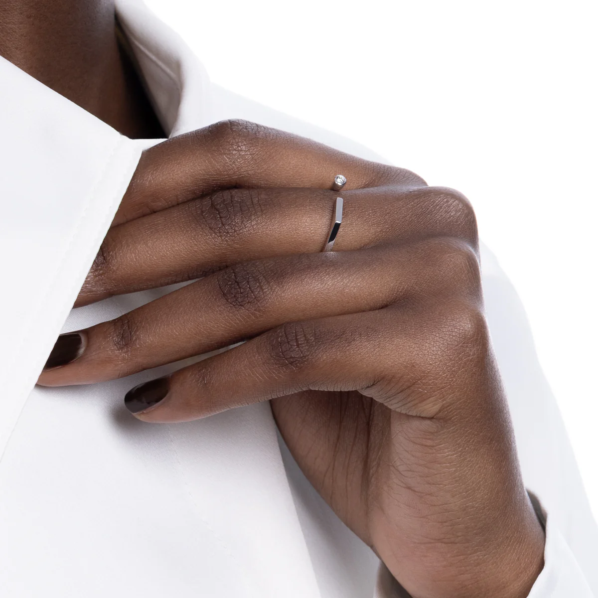 【Made-To-Order】MANHATTAN Diamond Cuff Ring - Image 2