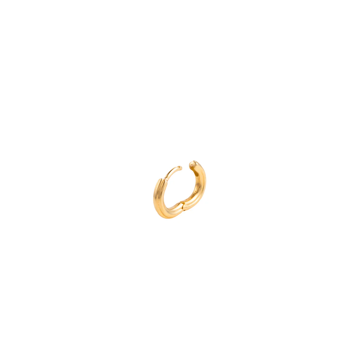 18K DUNE Oval Hoop Earring Small size - Image 3