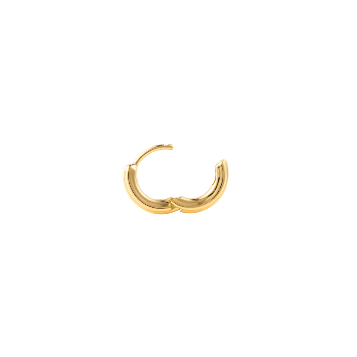 18K DUNE Huggie Earring Extra Small size - Image 4