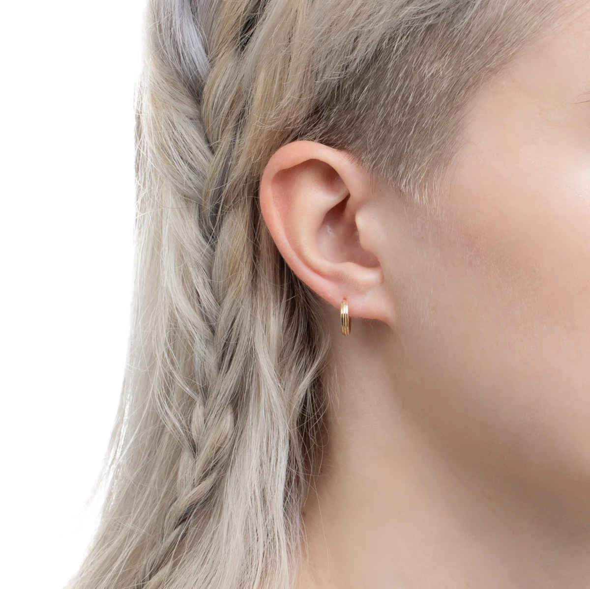 18K DUNE Huggie Earring Small size - Image 5