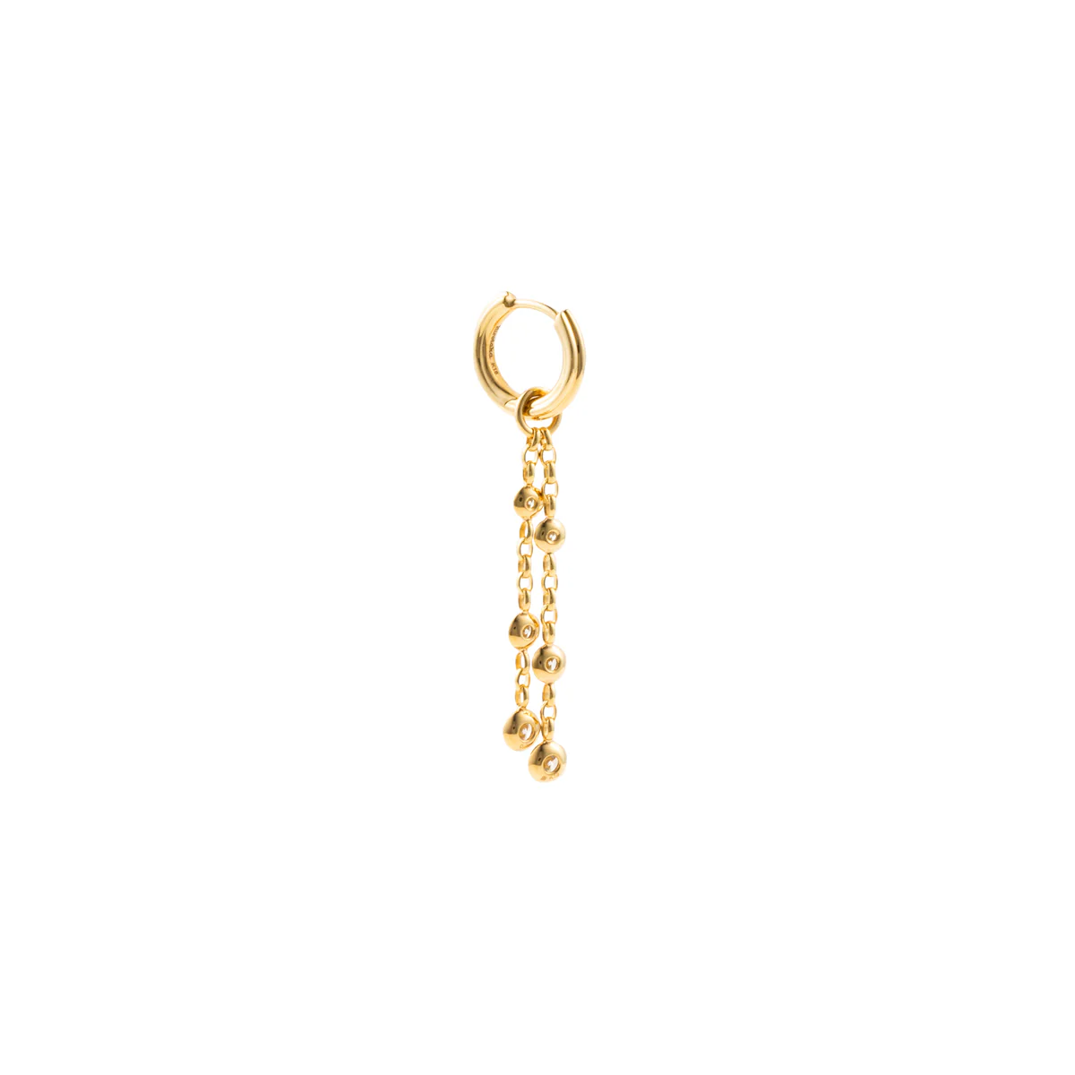 18K CASCADE Diamond Charm Earring - Image 4