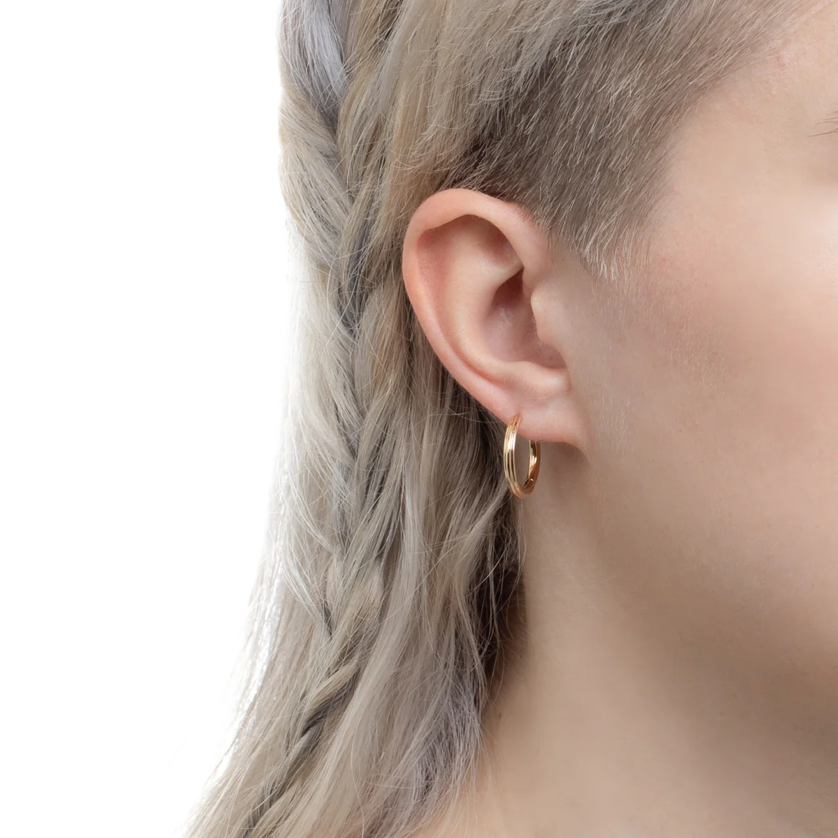 18K DUNE Huggie Earring Large size - Image 5