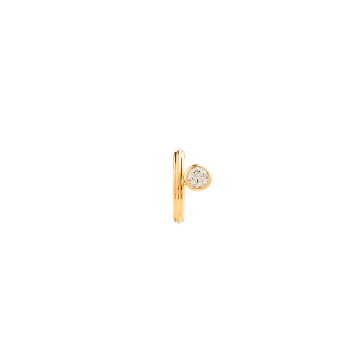 【Made-To-Order】18K DUNE Guiding Star Diamond Ear Cuff - Image 3
