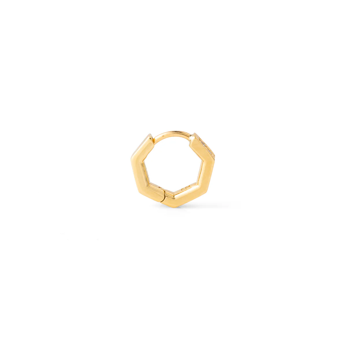 18K MANHATTAN Octagon Diamond Earring - Image 3