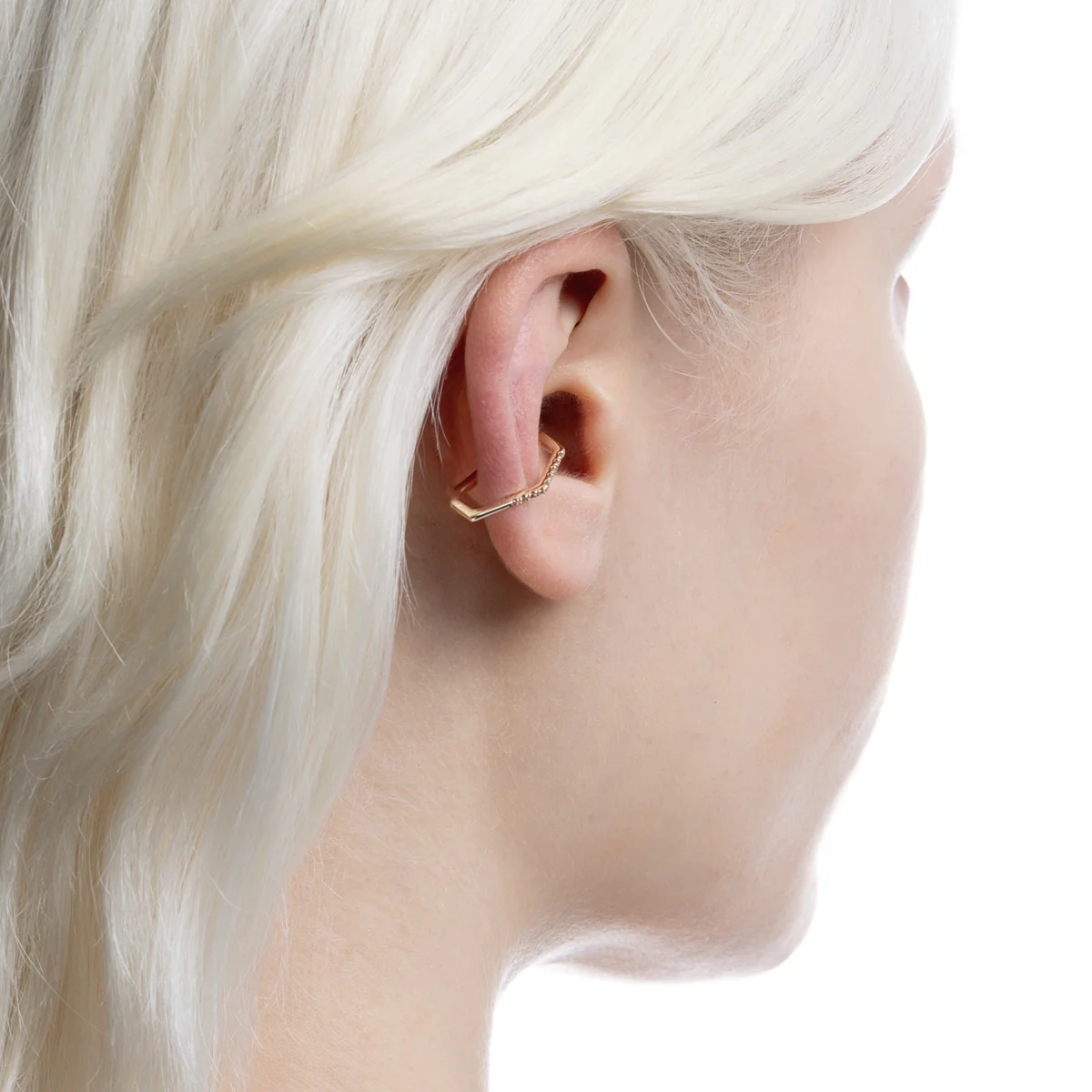 MANHATTAN Polygon Diamond Ear Cuff - Image 4