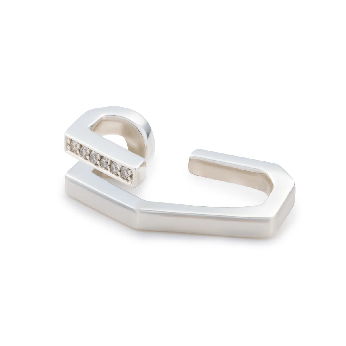 MANHATTAN Polygon Diamond Ear Cuff - Image 3