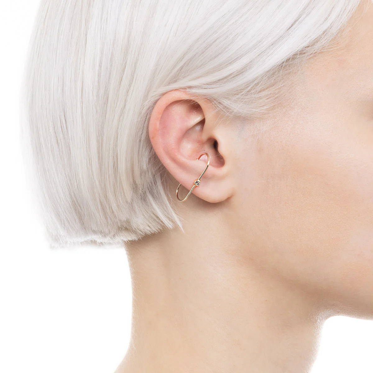 MIRÓ Diamond Ear Cuff Medium size - Image 2