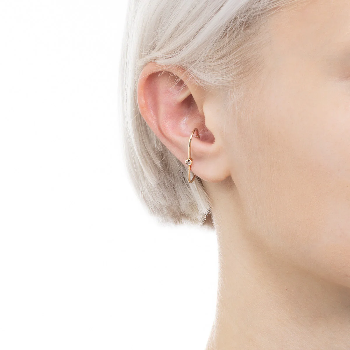 MIRÓ Diamond Ear Cuff Medium size - Image 5