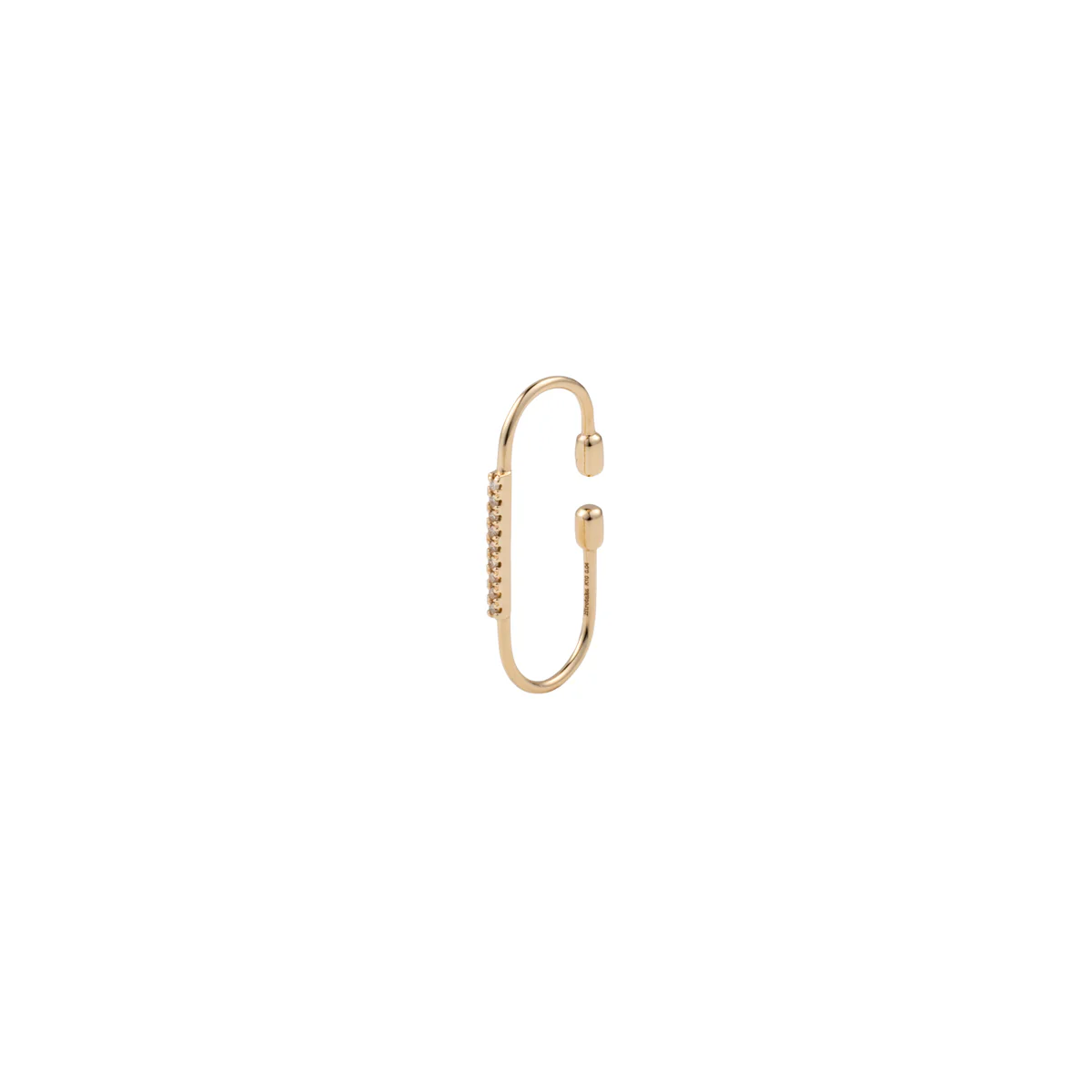 MIRÓ Diamond Ear Cuff Medium size - Image 3