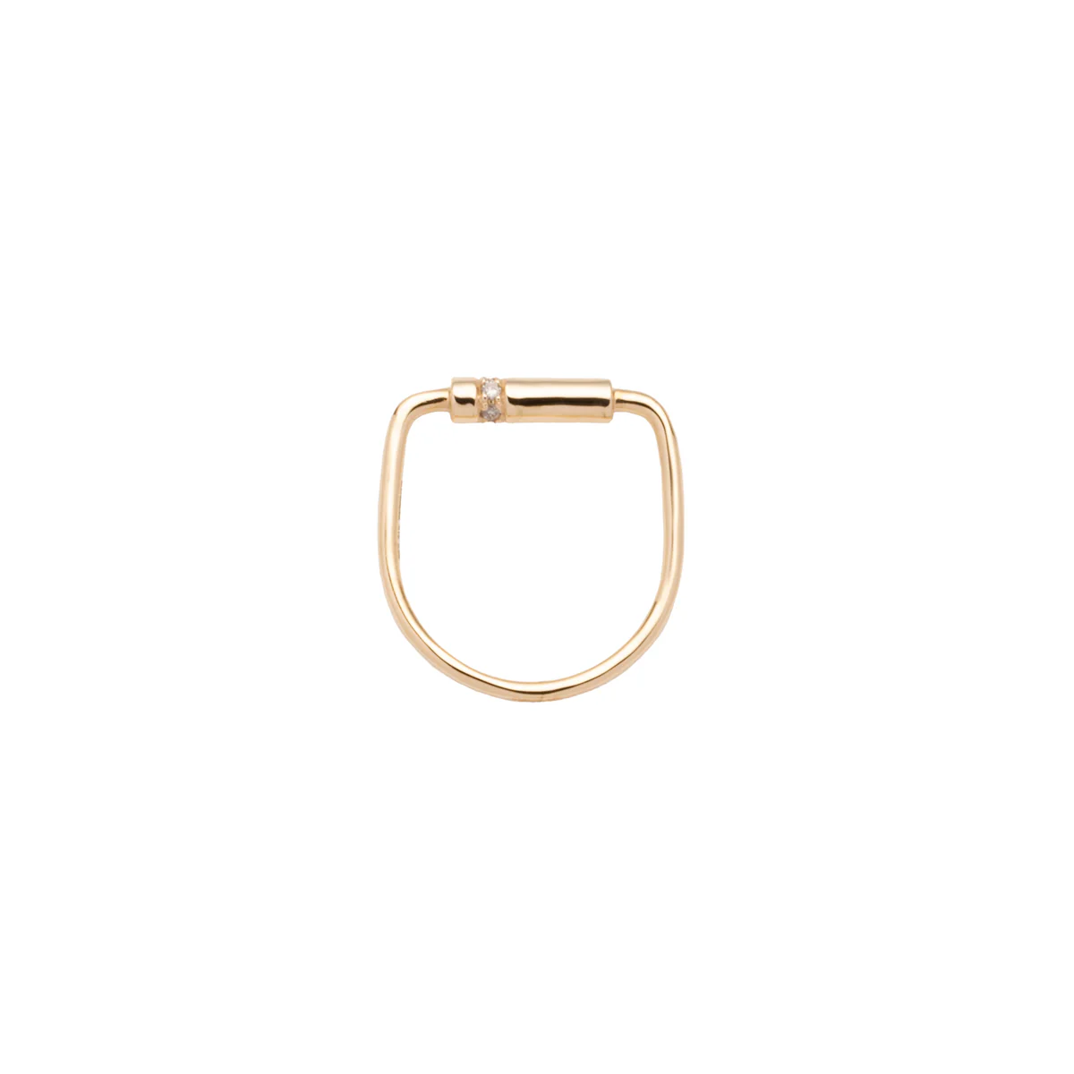 MIRÓ Diamond Cylinder Ring - Image 3