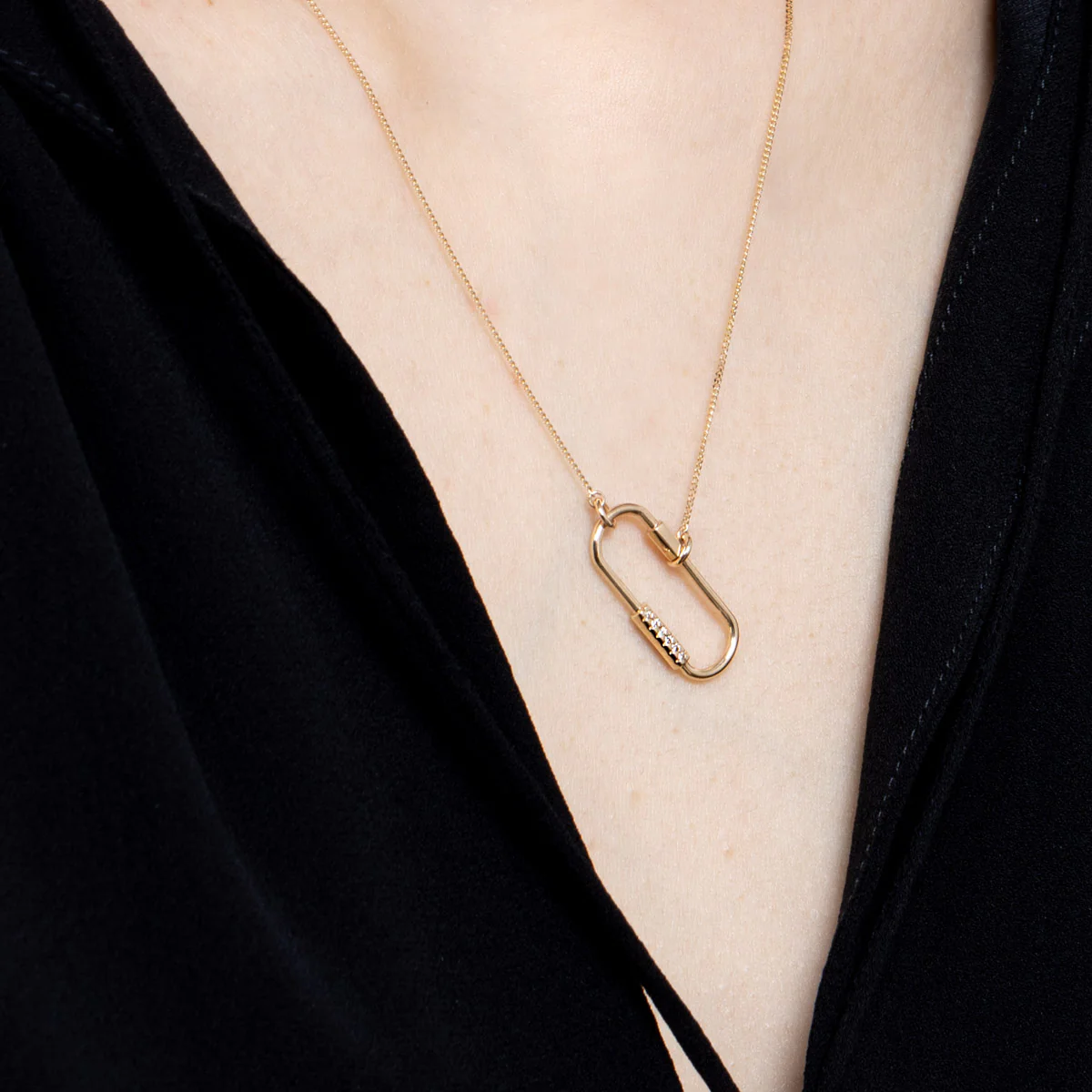 MIRÓ Diamond Prism Necklace - Image 2