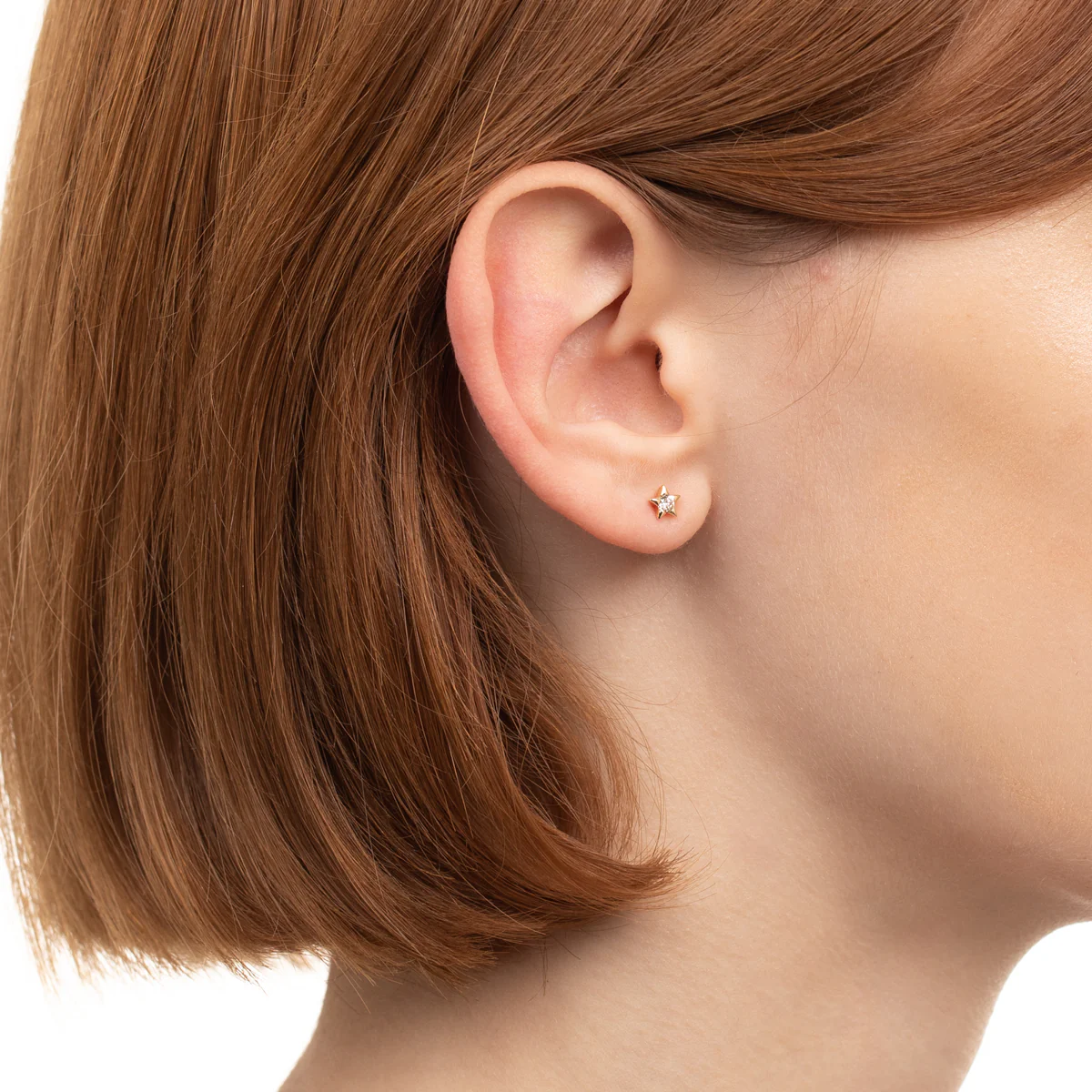 ALL ABOUT BASICS Diamond Stud Earring - Image 2