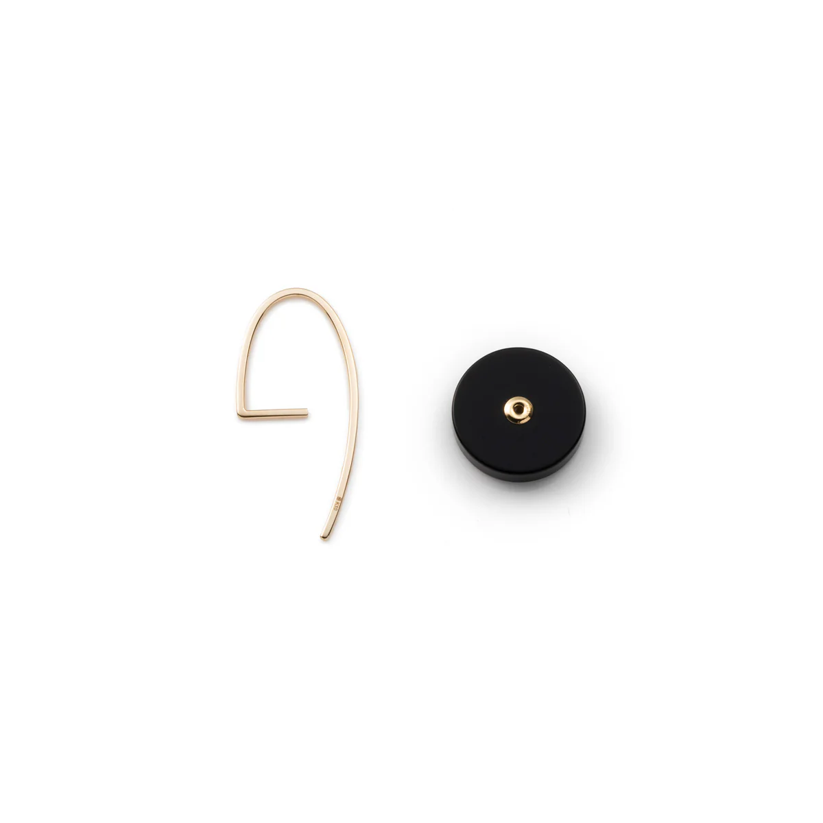 ORBITAL Onyx Hook Earring Small size - Image 3