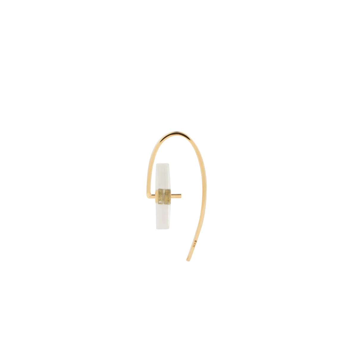 ORBITAL Quartz Hook Earring Small size - Image 3