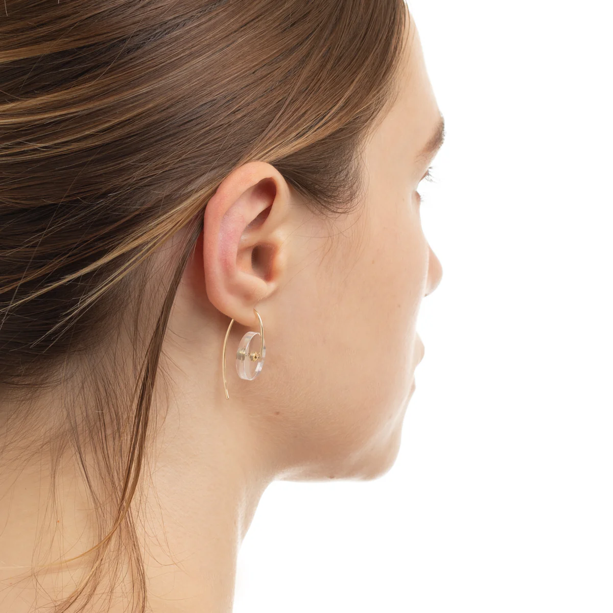 ORBITAL Quartz Hook Earring Small size - Image 5