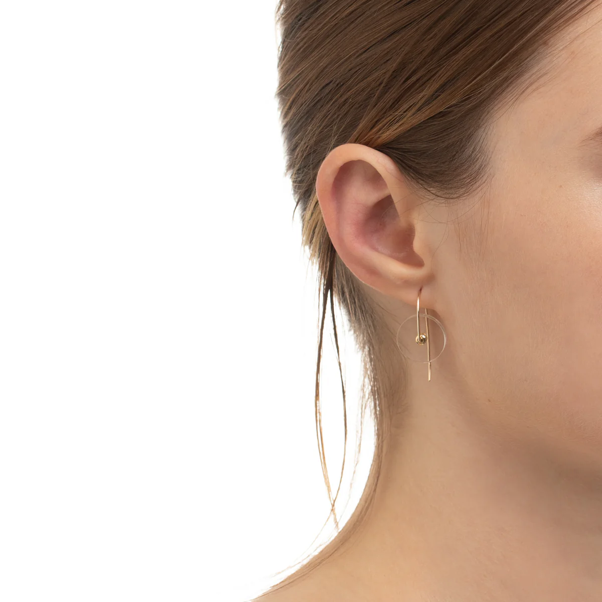 ORBITAL Quartz Hook Earring Small size - Image 6
