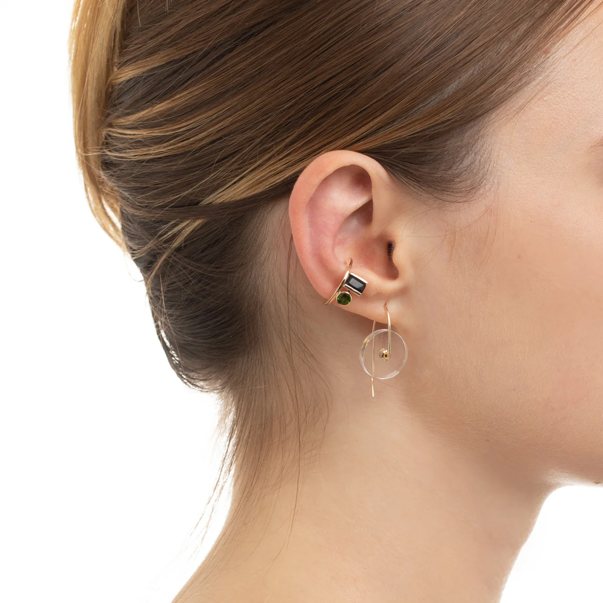 ORBITAL Quartz Hook Earring Small size - Image 7