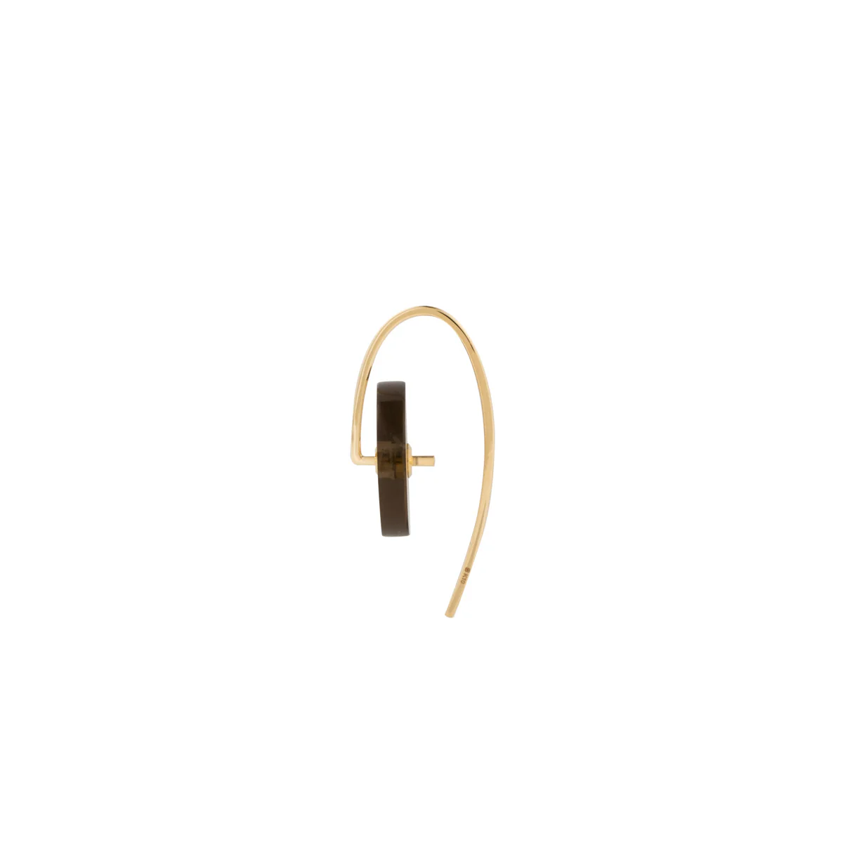 ORBITAL Smoky Quartz Hook Earring Small size - Image 3