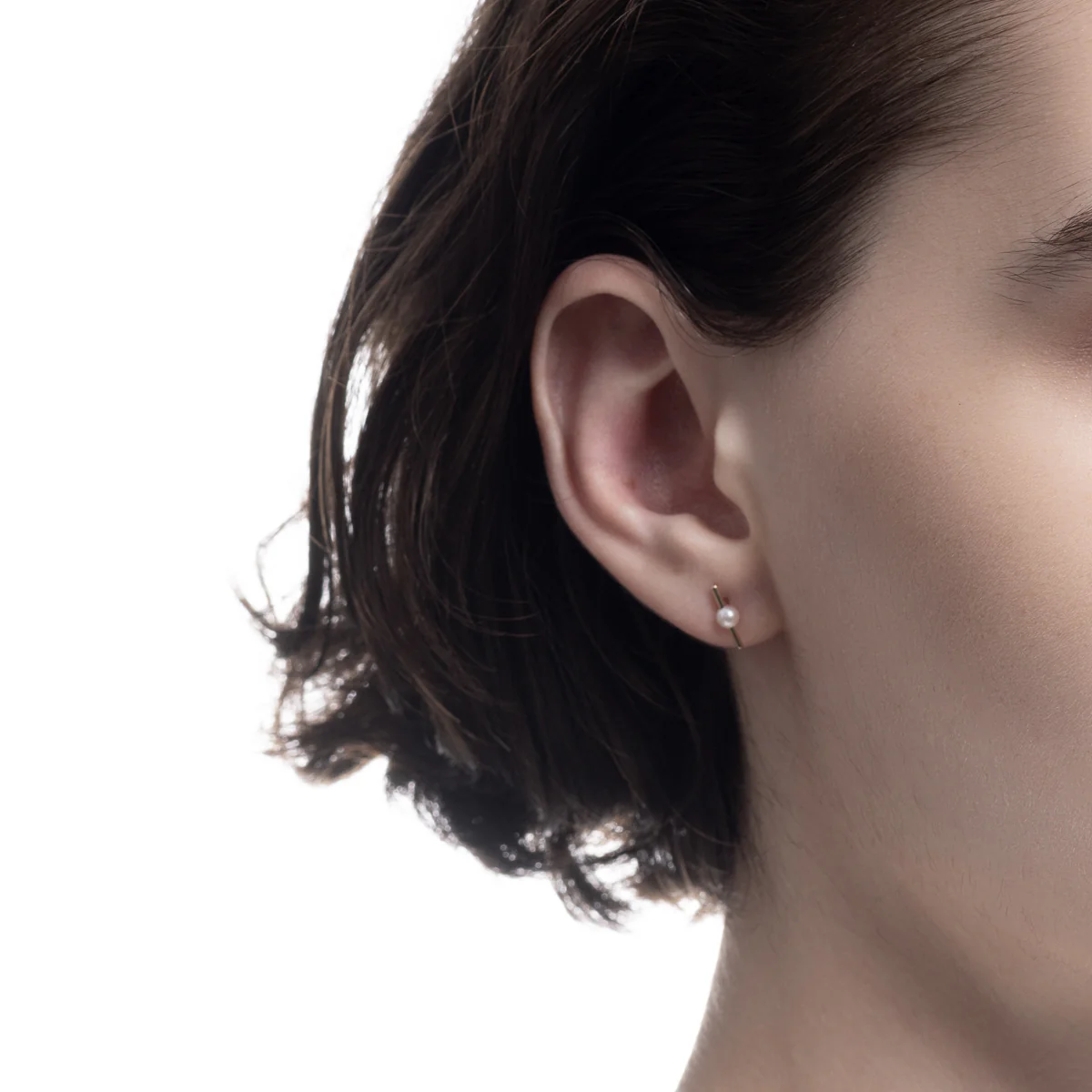 Akoya Pearl Bar Earring - Image 5