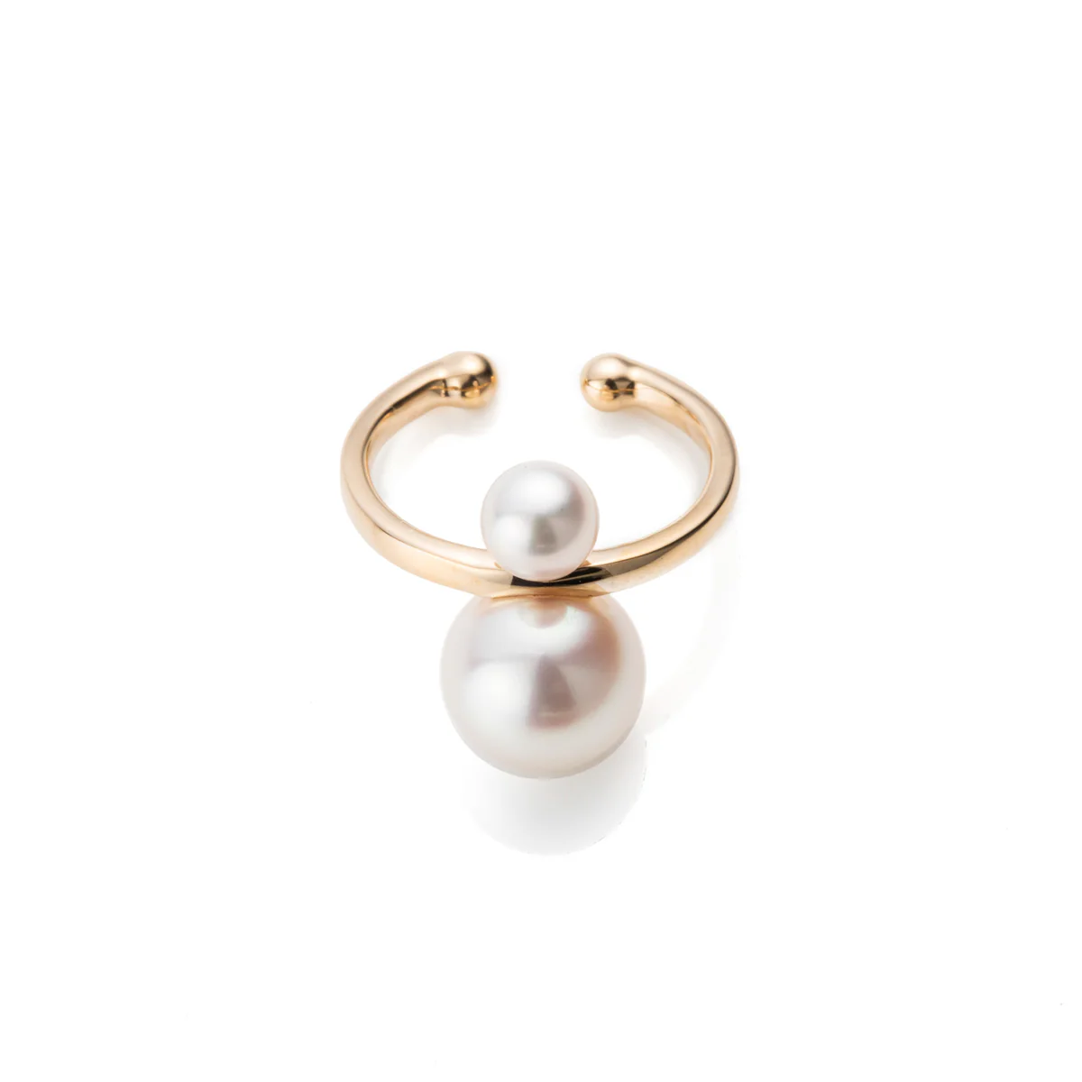 Double Akoya Pearl Ear Cuff - Image 3