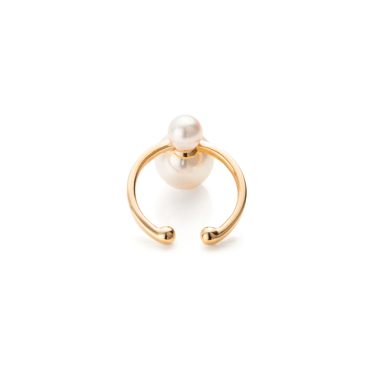 Double Akoya Pearl Ear Cuff - Image 4