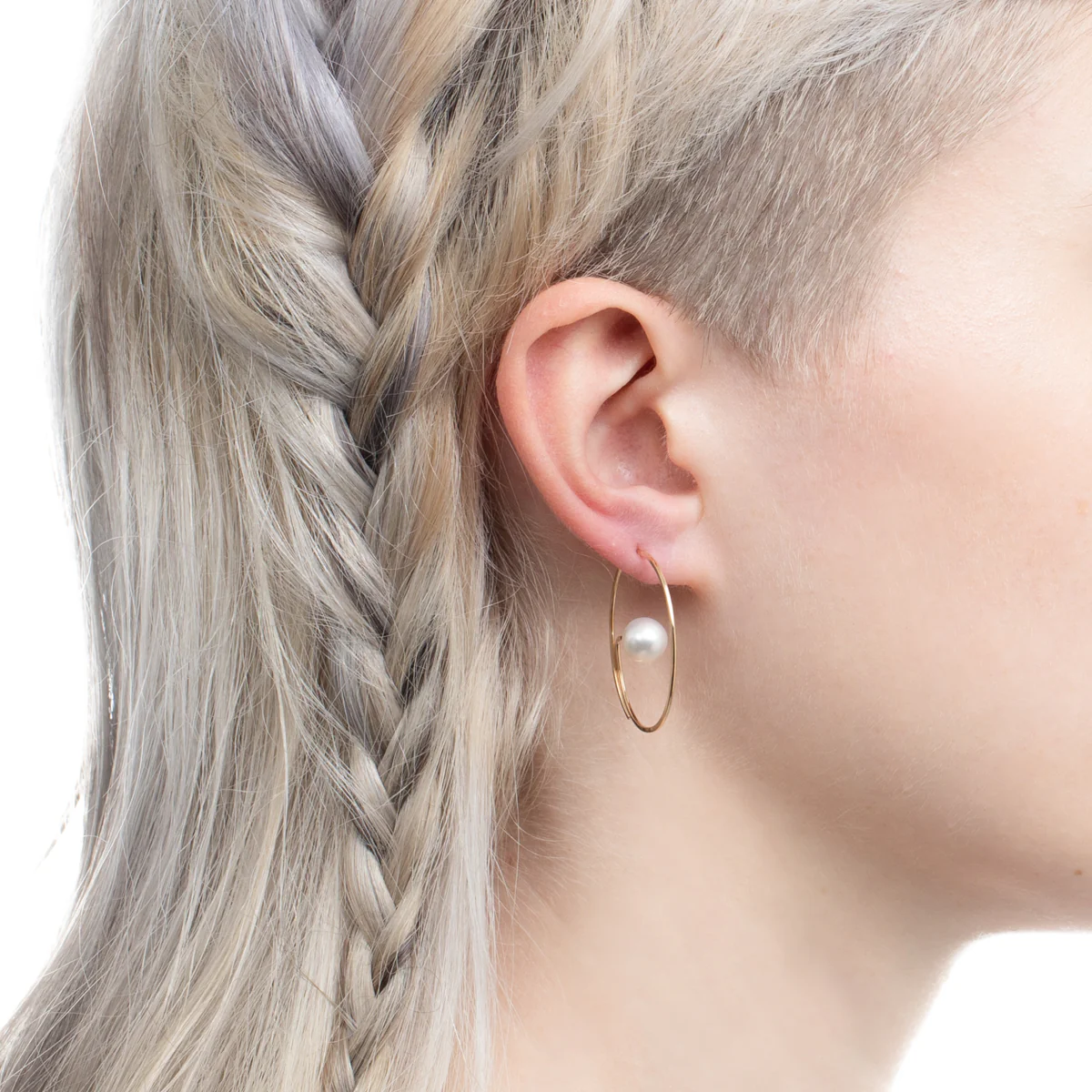 Akoya Pearl Floating Earring - Image 2