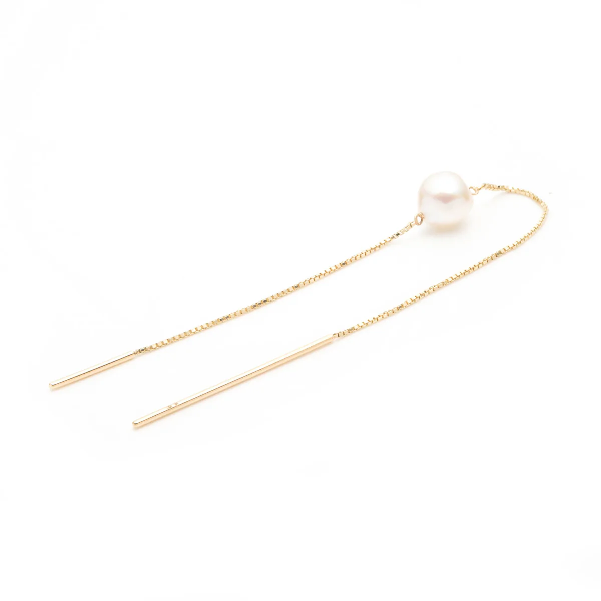 Akoya Pearl Chain Earring - Image 3